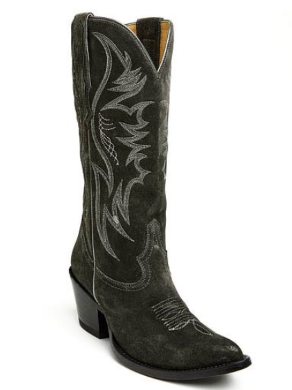 Suede Western Knee Boot